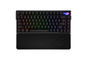 Tastatur - ASUS ROG Azoth Extreme 75% - Wireless DIY Custom RGB - Gaming Tastatur - Uden Numpad - Nordisk - Sort *DEMO* - 90MP03MA-BKNA01