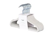 Børneværelse - 3 Sprouts - Velor Hanger 15 pcs Grey - IHVGRY-15
