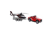 Legetøjsbil - Kids Globe Off-Road Vehicle with Helicopter Traile - 520249
