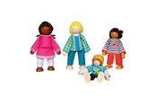 Dukke, bamse og udstyr - Goki Flexible Dolls Intercultural Family 4pcs. - 51463