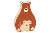 Puslespil - Goki Wooden Puzzle Standing Beert 2 pcs. Wood - 57332