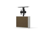 Vægbeslag, AV-Beslag & AV-Møbler - Multibrackets M AV-Cabinet TV-Lift 55" Slimline White Walnut - Max 50 kg - recommended for 55" - 7350105218040