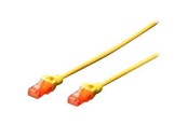 Netværkskabel - DIGITUS Professional patch cable - 50 cm - yellow - Gul - 0.5m - DK-1617-005/Y
