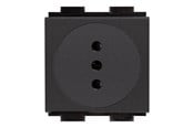 Kabler - diverse - Crestron Electronics Crestron FT2A-PWR-IT series FT2A-PWR-IT-1-BASIC - power socket mechanism - Italy - 1 power socket - black - FT2A-PWR-IT-1-BASIC