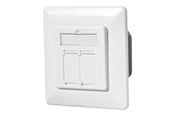 Udtag & bokse - Nedis - socket-outlet - 2 network sockets - white - CCBW89200IV