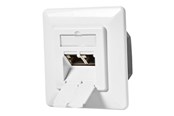Udtag & bokse - Nedis - socket-outlet - 2 network sockets - white - CCBW89250IV