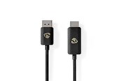 Skærmkabel - Nedis CCGB37108BK18 video cable adapter - CCGB37108BK18