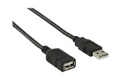 USB kabel - Nedis - USB extension cable - USB to USB - 2 m - CCGB60010BK20