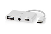 USB kabel - Nedis CCGB64790WT01 laptop dock/port replicator - CCGB64790WT01