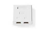 Netværkstilbehør - Nedis Network Wall Box | On-Wall | 2 port(s) | STP CAT6 - CCGB89130WT
