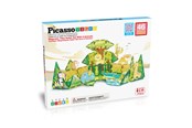 Konstruktionslegetøj - PicassoTiles Safari 46pcs magnetic set with 8 figures - PTQ12