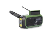 DAB, netværks- og clockradio - Nedis Emergency Radio - DAB+/FM - Dynamo - Solar- 2500 mAh Powerbank - DAB+/FM - Mono - RDDBCR2000GN