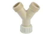 Tilbehør (Ophæng, fatninger, mv.) - Nordic Quality Y-rør 3 × 3/4" - 352140