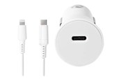 Mobil - Adaptere & Opladere - Nedis car power adapter - 24 pin USB-C - 20 Watt - CCPDL20W111WT