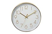 Boligindretning - Nedis Easy To Read Numbers - clock - quartz - wall mountable - 30 cm - gold - CLWA015PC30GD
