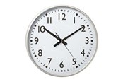 Boligindretning - Nedis Easy To Read Numbers - clock - quartz - wall mountable - 38 cm - frame: aluminium - CLWA016PC38AL