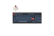 Tastatur - Keychron V5 MAX QMK/VIA Wireless RGB Hot Swap Jupiter Brown - Carbon Black - Gaming Tastatur - Nordisk - Sort - V5M-D3-BO