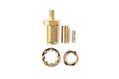 Antennekabel/stik - Nedis SMA Connector | Straight | Female | Gold Plated | 50 Ohm - CSGB02901GD