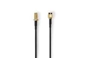 Antennekabel/stik - Nedis SMA Cable | RP SMA Male | RP SMA Female | Gold Plated | 50 Ohm - CSGL02210BK50