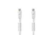 Antennekabel/stik - Nedis Coax Cable | IEC (Coax) Male | IEC (Coax) Female | Nickel Plated - CSGL40020WT150