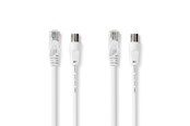 Antennekabel/stik - Nedis CSGL4500WT15 coaxial cable - CSGL4500WT15