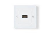 Skærmkabel - Nedis HDMI Wall Box | 4K@60Hz | HDMI™ Output | Black | 18 Gbps | Gold Plated - CVGB34950WT