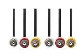 Skærmkabel - Nedis video / audio cable - composite video / audio - 5 m - CVGP24300BK50