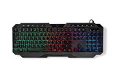 Tastatur - Nedis - keyboard - wired gaming - AZERTY - French - black - Gaming Tastatur - Fransk - Sort - GKBD110BKFR