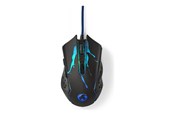 Mus - Nedis Gaming - mouse - USB - black - Mus - Optisk - 6 knapper - Sort - GMWD210BK