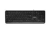 Tastatur - Nedis - keyboard - QWERTZ - German - black - Tastatur - Tysk - Sort - KBMU200BKDE