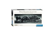 Puslespil - Clementoni Jigsaw Puzzle Panorama Herd of Giants 1000pcs. Floor - 39836