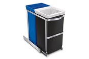 Affaldssortering - Simplehuman 35L (20/15) Ausziehbarer Recycler, robuster Stahlrahmen - CW1016