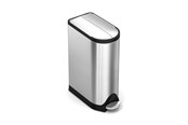 Affaldssortering - Simplehuman 18L sommerfugle pedalspand, børstet rustfrit stål - CW2058