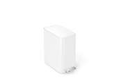 Affaldssortering - Simplehuman 5L slank pedalspand, hvidt rustfrit stål - CW2102