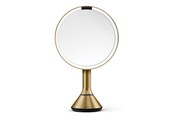 Makeupspejl - Simplehuman Sensor spejl med touch-kontrol lysstyrke og dobbelt lysindstilling, messing - ST3061