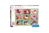 Puslespil - Clementoni Jigsaw Puzzle Super Color Puppies Collage 180pcs. Floor - 29788