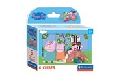 Puslespil - Clementoni Block Puzzle Peppa Pig 6 pcs. Blok - 40659