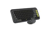 Tastatur - Logitech POP Icon Combo - Graphite - Tastatur & Mus sæt - Nordisk - Sort - 920-013266
