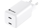 Mobil - Adaptere & Opladere - Sandberg 2-Port USB-C AC Charger - 441-56