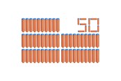 Legetøjsvåben - NERF N1 dart-refill 50 - F8639EU40