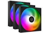 Kabinet Køler - ID-Cooling AS-120-ARGB-K TRIO - Kabinet køler - 120mm - Sort - 27 dBA - AS-120-ARGB-K TRIO