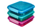 Andre køkkenapparater - Sistema Pack 450ml Sandwich Box3 Pack Lunch Coloured - 41647