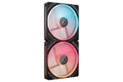 Kabinet Køler - Corsair iCUE LINK LX140-R 2-pack - Kabinet køler - 140mm - Sort med RGB LED lys - 38 dBA - CO-9051052-WW