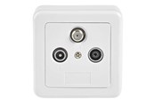 Netværkstilbehør - Nedis wall plate box - SWBX100WT