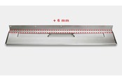 Afløb - Unidrain Afløbsarmatur 1004, 800 mm, Bagflange – Ekstra dyb + 6 mm - 1004.0801