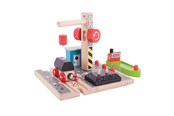 Trælegetøj - Bigjigs Wooden Rails - Coal Charging Station - BJT257