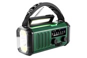 DAB, netværks- og clockradio - Lippa Nødradio - AM/FM - Solar - Dynamo - Kompas - 10.000 mAh Power Bank - AM/FM - Mono - Grøn - LPFMR03