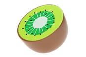 Trælegetøj - Bigjigs Wooden Half Kiwi per piece - BJF120