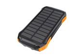 Powerbank - Choetech B658 Solar power bank 2x USB 10000mAh Qi 5W (black-orange) - 10000 mAh - B658