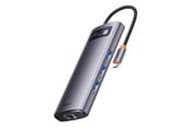 USB hub - Baseus Metal Gleam Series 7-in-1 Hub USB hub - Grå - WKWG040013